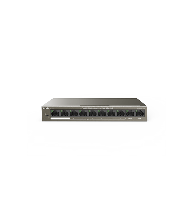 Hikvision TEF1110P-8-90W 10-Port 10/100M Desktop Switch with 8-Port PoE