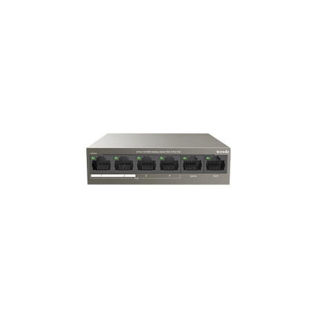 Tenda TEF1106P-4-63W 6-Port 10/100M Desktop Switch with 4-Port PoE