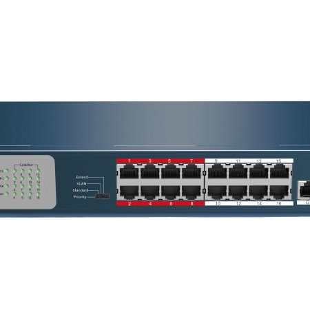 Hikvision 16 Port Fast Ethernet Unmanaged POE Switch DS-3E0318P-E/M
