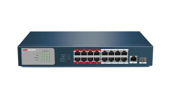 Hikvision 16 Port Fast Ethernet Unmanaged POE Switch DS-3E0318P-E/M