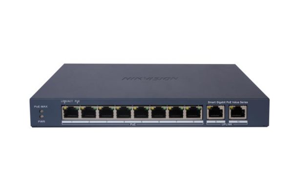 Hikvision 8 Port Gigabit Smart Cloud POE Switch DS-3E1510P-EI/M
