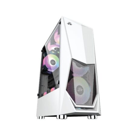 BLAZER White Gaming PC CASE With AA-222 RGB FAN