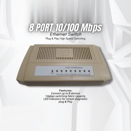 Ultranet  UN-8FE 5-Port 10/100Mbps Desktop Switch