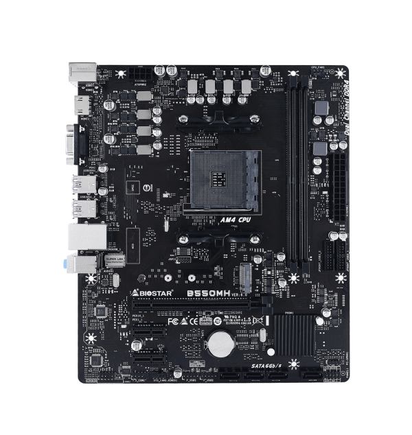 RYZEN Motherboard BIOSTAR B550MH MICRO ATX New