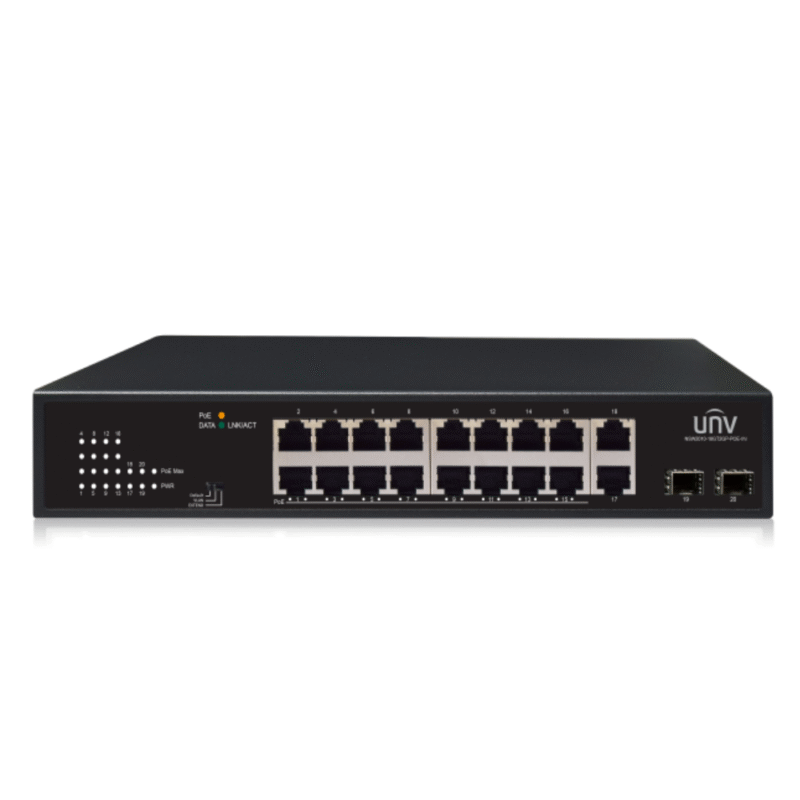 UNV 16 Port 250W Max Poe Switch with SFP NSW2010-18GT2GP-POE-IN