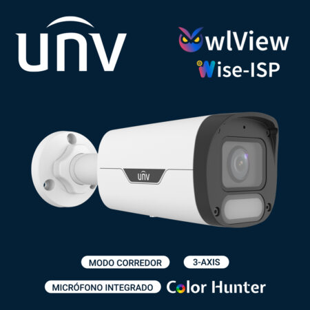 UNV 2MP Color Hunter with Wise-ISP Fixed Bullet Network Camera (OWL)
